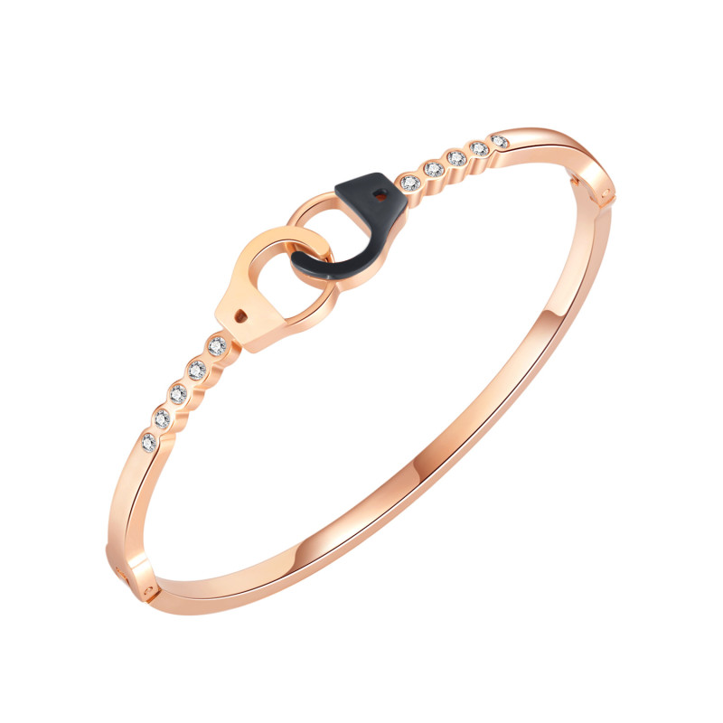 Dropshipping Adjustable Bracelet Women Handcuffs Stainless Steel Couple Bracelet Wrist Jewelry Gifts