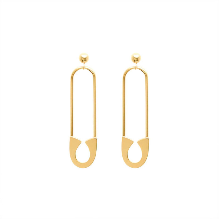 New Design Pin Dangle Earring For Woman Fashion Korean Jewelry Luxury Sexy Girl's Party Wear Earrings