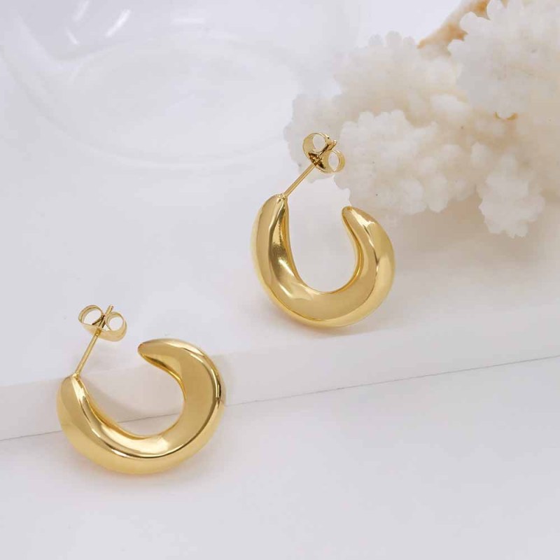 Korean Jewelry C Shape Earrings Cute Earrings Women Jewelry Girl Student Best Gifts
