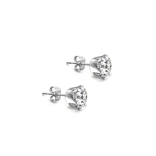 Exquisite Six Claws Zircon Stud Earrings For Women Girls Trend Creative Party Gifts Jewelry