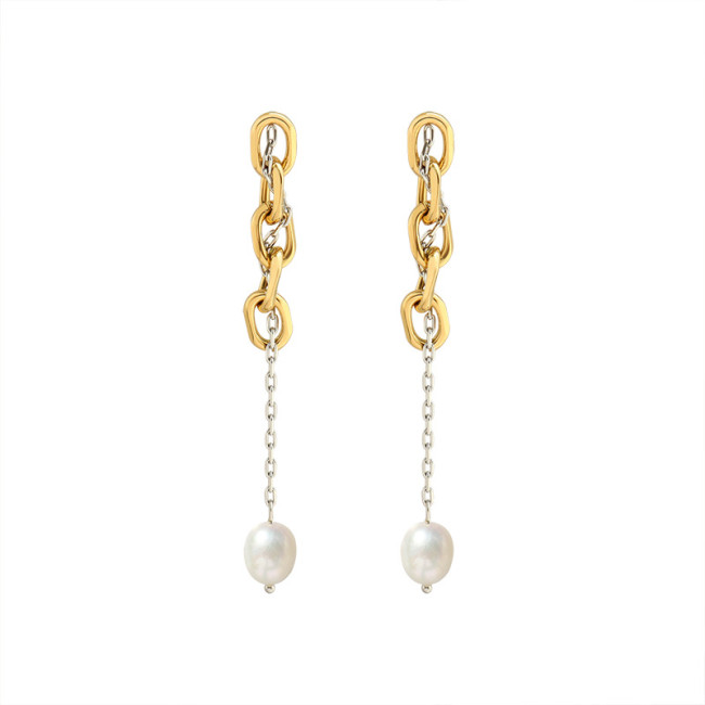 Pearl Beads Tassel Earrings for Women Gold Chain  Jewelry Ladies Charms Earring Gift