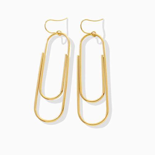 Safety Pin Dangle Earrings K-pop Accessories Paper Clip Earrings Hanger Earrings Holder For Earring For Women Men Cool Stuff