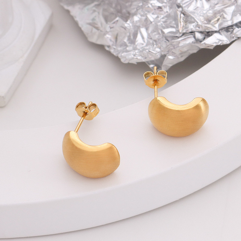 Gold Color Round Ball Earrings Hollow Geometric Earrings for Women Circle Minimalist Hoop Earrings