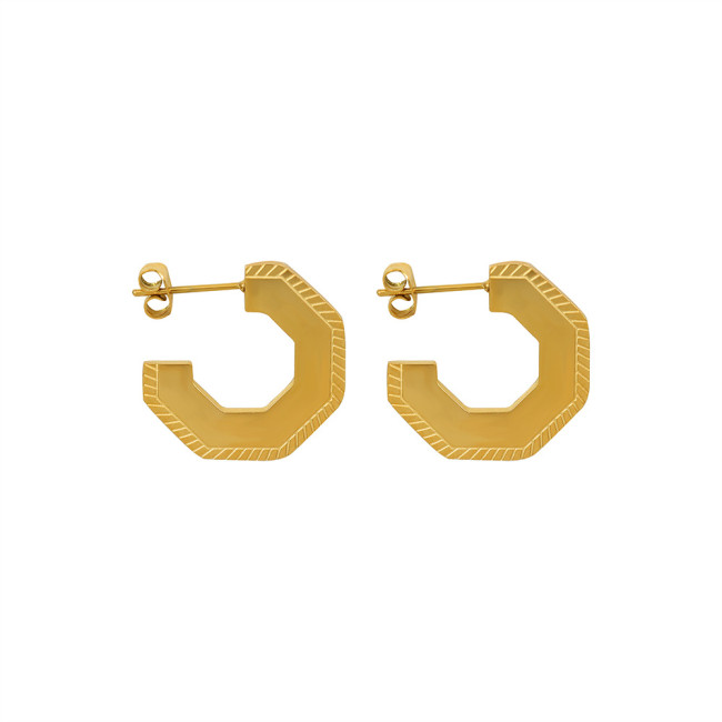 Gold Color Hoop Earring for Women Earrings New Fashion Jewelry Model