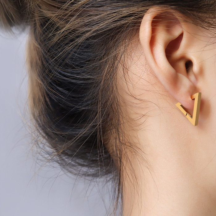 Trendy Geometric Star Hoop Earrings for Women Copper Gold Color Minimalist Round Hollow Statement Earrings Korea Jewelry