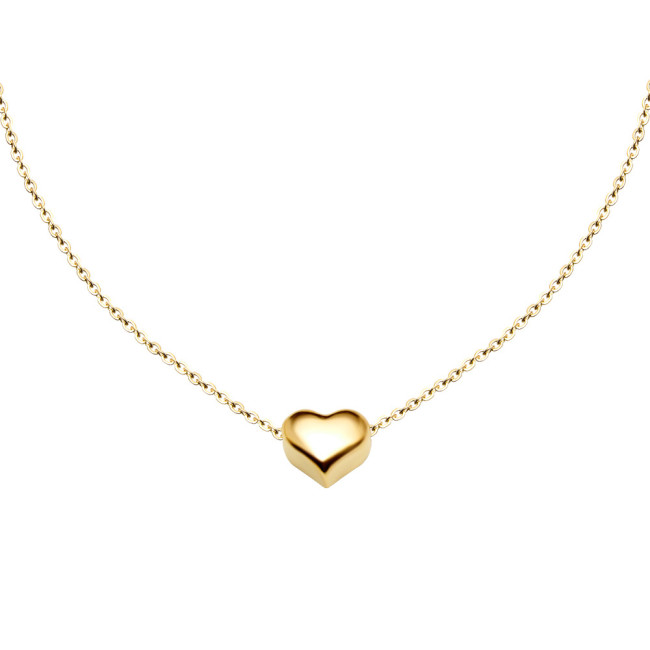 Stainless Steel Heart Necklace Golden Luxury Necklace Women Fashion Jewelry Wholesale 2022