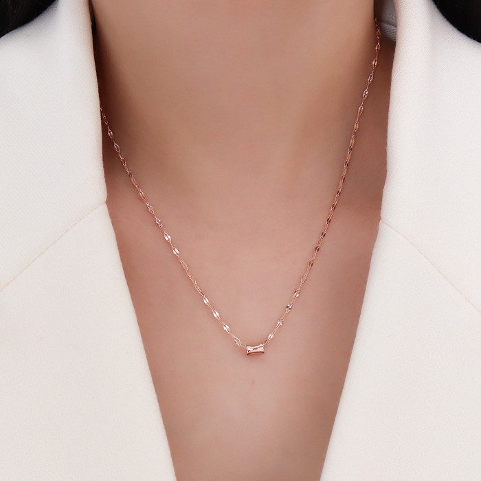 Luxury Design Small Waist Necklace Women's Clavicle Chain Simple Wedding Party Necklaces Gift
