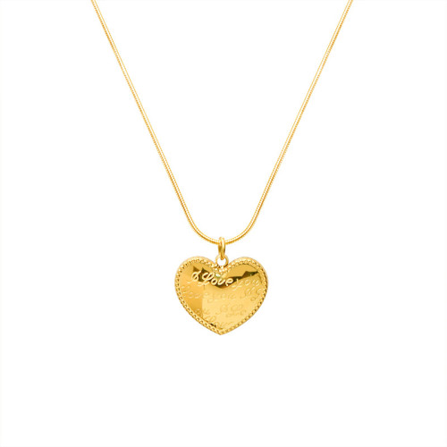 High Quality To My Daughter Love Mom Heart Necklace Gold Silver Color Inspirational Letter Pendant Necklaces Choker Jewelry Gift