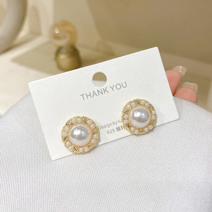 Fashion Pearl Earring Stud Earrings for WomenJewelry Korean Girls Vintage Accessories 2022 Trends