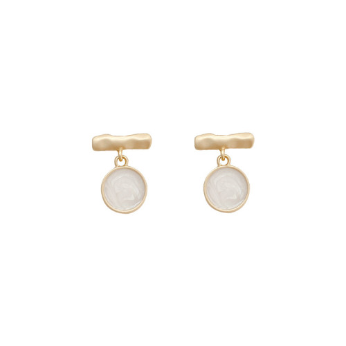 White Pearl Earrings For Women Enamel Earrings Boho Style Jewelry Earrings Hot Trendy Mothers' Gift