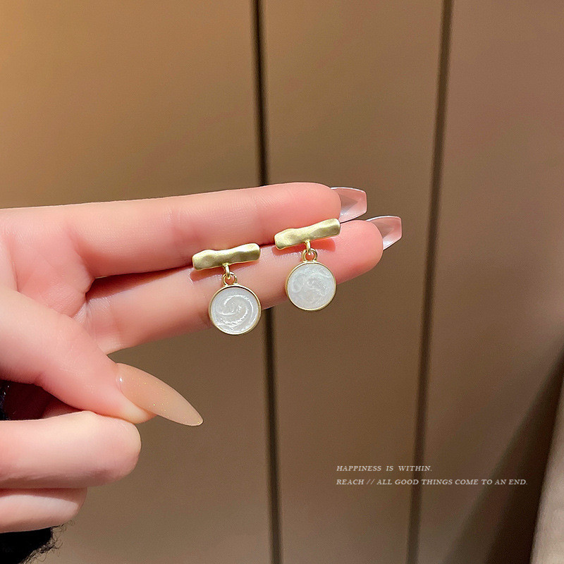 White Pearl Earrings For Women Enamel Earrings Boho Style Jewelry Earrings Hot Trendy Mothers' Gift  4428
