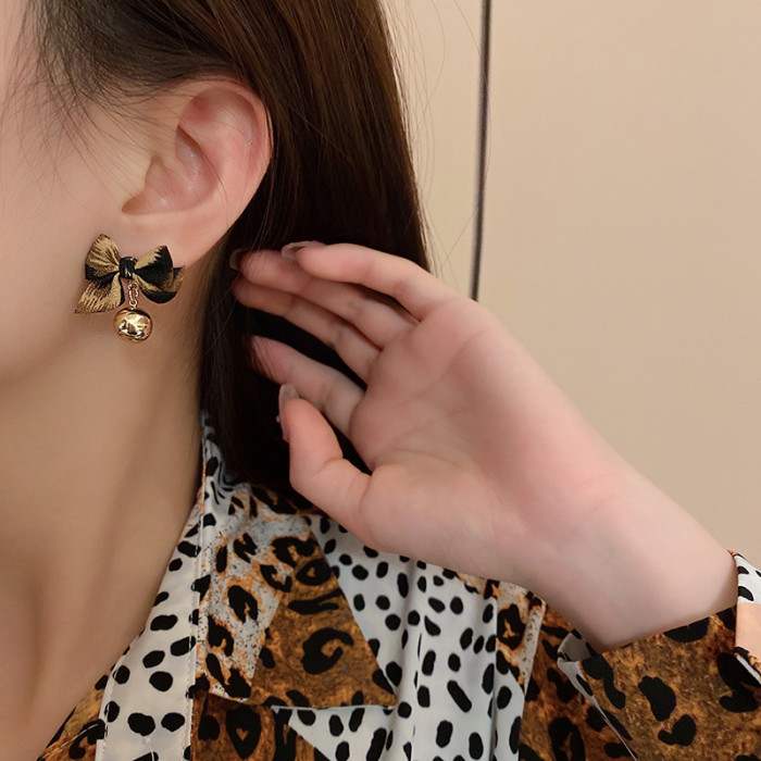 Fashion Leopard Cloth Drop Earrings for Women Bohemia Oversize Dangle Earrings Statement Party Jewelry Gifts 4645