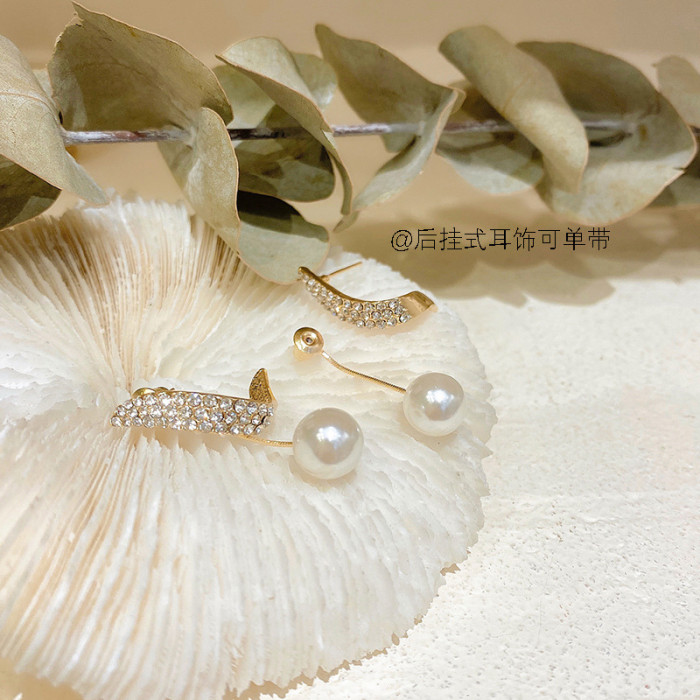 Natural Freshwater Pearl Pendant Earrings Elegant Drop Earrings Gift for Women Party High Jewelry