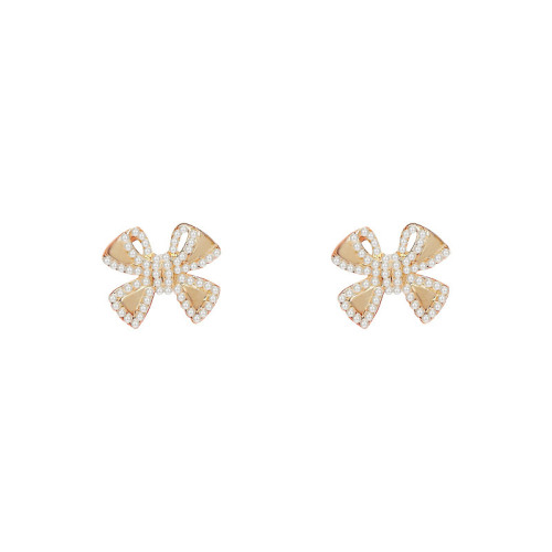 Luxury Elegant Bow Pearl Earrings Party Girls' Luxury Jewelry Korean Fashion Accessories Drop Earrings For Woman