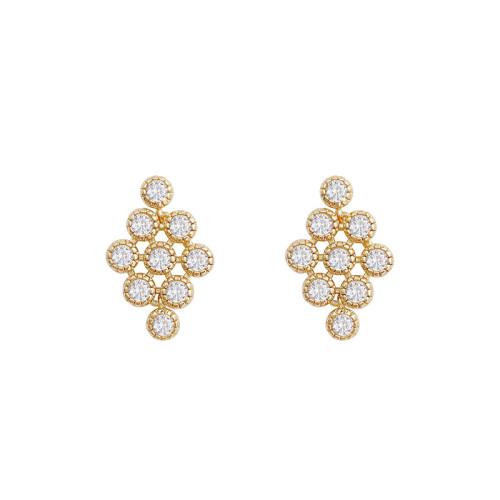 Fashion Cubic Zirconia Crystal Long Drop Leaf Earrings for Elegant Women CZ Bridal Wedding Jewelry Accessories