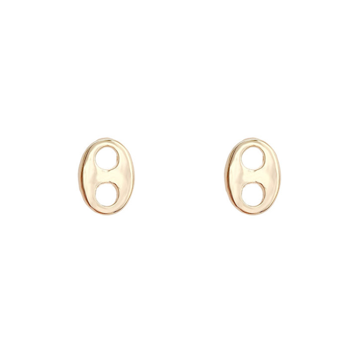 Fashion Simple Earrings Baroque Pig Nose Ear Stud Hypoallergenic Creative Design Earrings Female Jewelry