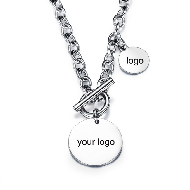 Personalized bar double layer necklace Stainless steel customized jewelry Mom gift Necklace for Women