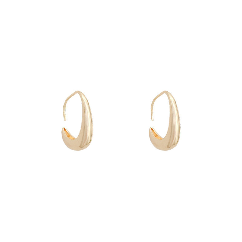 Women Men Thicker Round Circle Earrings Hoops Irregular Ear Rings Earings Jewelry
