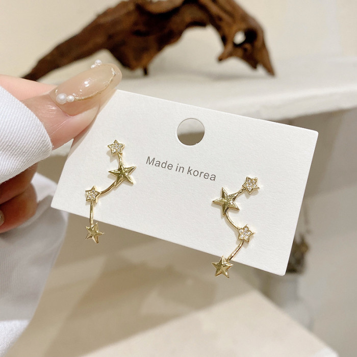 Promotion Fashion Jewelry Boho Stars Hanging Earrings Women Wholesale Earrings 3299