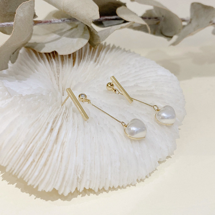2022 Luxury Long Bar Long Tassel Pearl Dangle Earrings Female Creative Earrings Fashion Clouds Classic Jewelry for Women