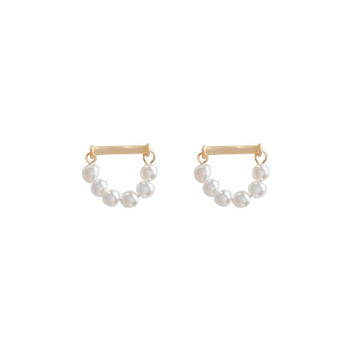 Trendy Pearl Chain Tassel Earring Korean Simple Long Tassel Earrings Wholesale Jewelry Female