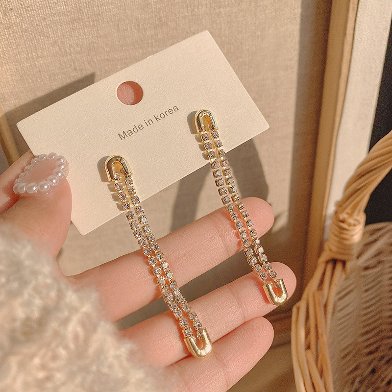 Fashion Long Tassels Chain Earring for Women New Trend Minimalism Jewelry Wholesale