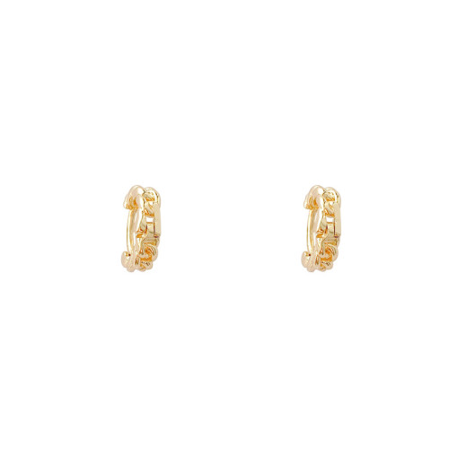 Punk Gold Silver color Hoop Earrings for Women Classic Small Chain Buckle Earring Fine Jewelry