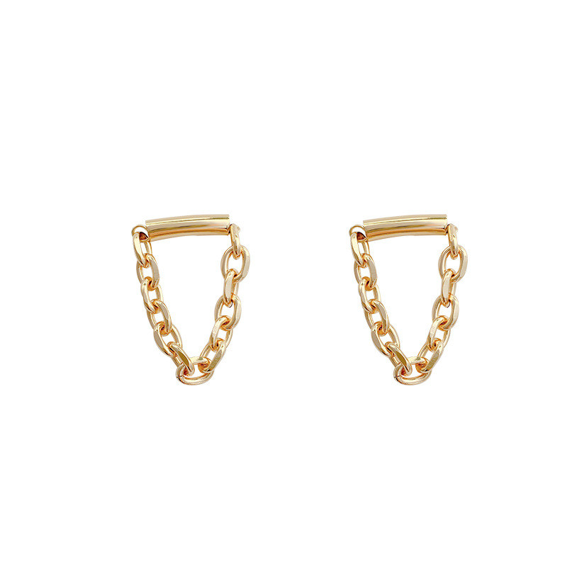 U Shape Long Tassels Chain Earring For Women Luxury Trend Minimalism Jewelry Ornaments