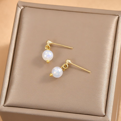 Pearl Hanging Dangle Drop Rhinestone Earring Fashion Jewelry Accessories