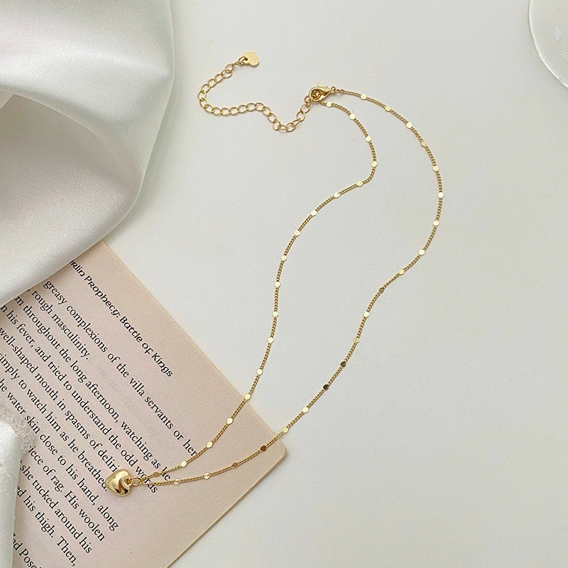 316L Stainless Steel Gold Color Love Heart Necklaces For Women Chokers Trend Fashion Festival Party Gift Jewelry