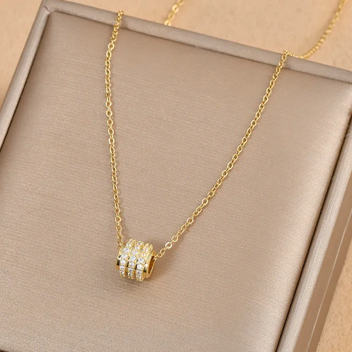 New Classic Titanium Steel Small Waist Necklace Korean For Woman Fashion Jewelry Luxury Neck Chain Sexy Girl's Chain