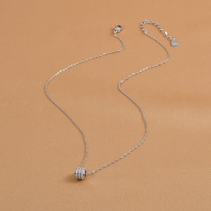 New Simple Diamond Set Zircon Small Waist Necklace Titanium Steel Clavicle Chain Women Men Party Dainty Accessories