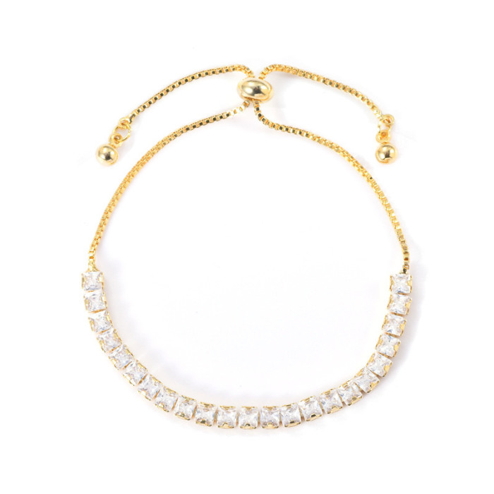 Women's Tennis Bracelet Luxury Zircon Women Wholesale Adjustable Jewelry