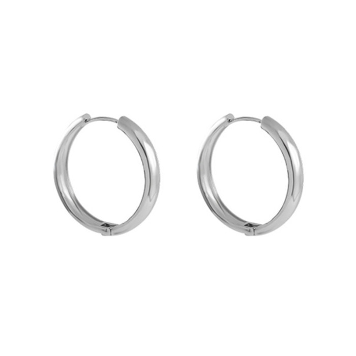 2022 New Simple Stainless Steel Gold Small Hoop Earrings for Women Men Cartilage Ear Piercing Jewelry