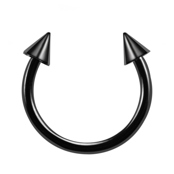 2Pcs/lot Stainless Steel Nose Ring Horseshoe Ring Nose Septum Lip Piercing Helix Ear Piercing For Women Body Piercing Jewelry