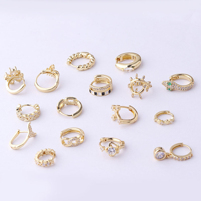 1Piece Fashion Gilt Hoop Earrings for Women Earrings  Jewelry Bee Butterfly Little Girl Gifts Piercing Earrings for Teens