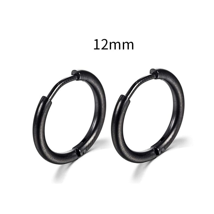 2022 Trend Simple Stainless Steel Gold Small Hoop Earrings for Women Men Cartilage Ear Piercing Jewelry Pendientes Hombre Mujer