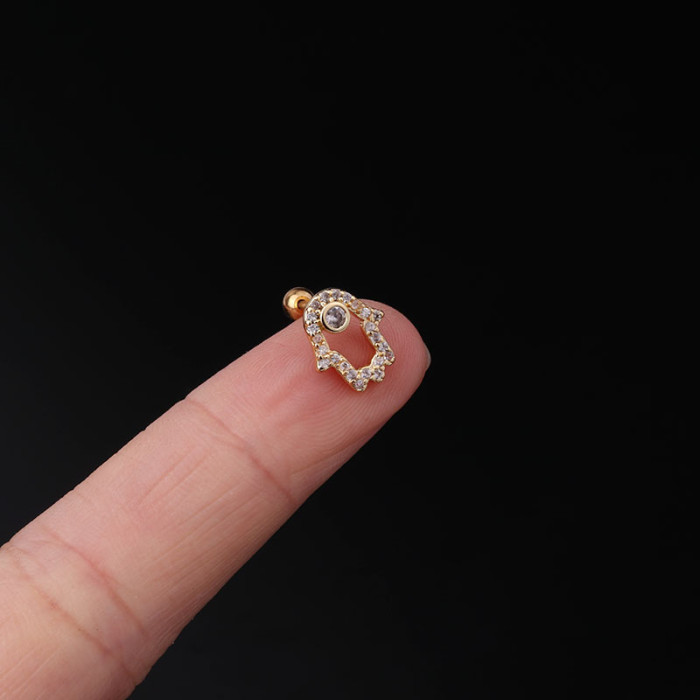 1PC Animal Snake Butterfly Stud Earrings for Women 2022 Trend Jewelry 20G Stainless Steel Piercing Fan Jellyfish Cute Earrings