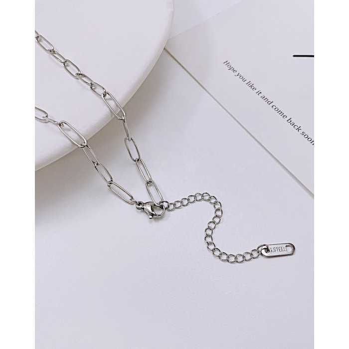 INS Love Necklace Simple Fashion Stainless Steel Female Chain