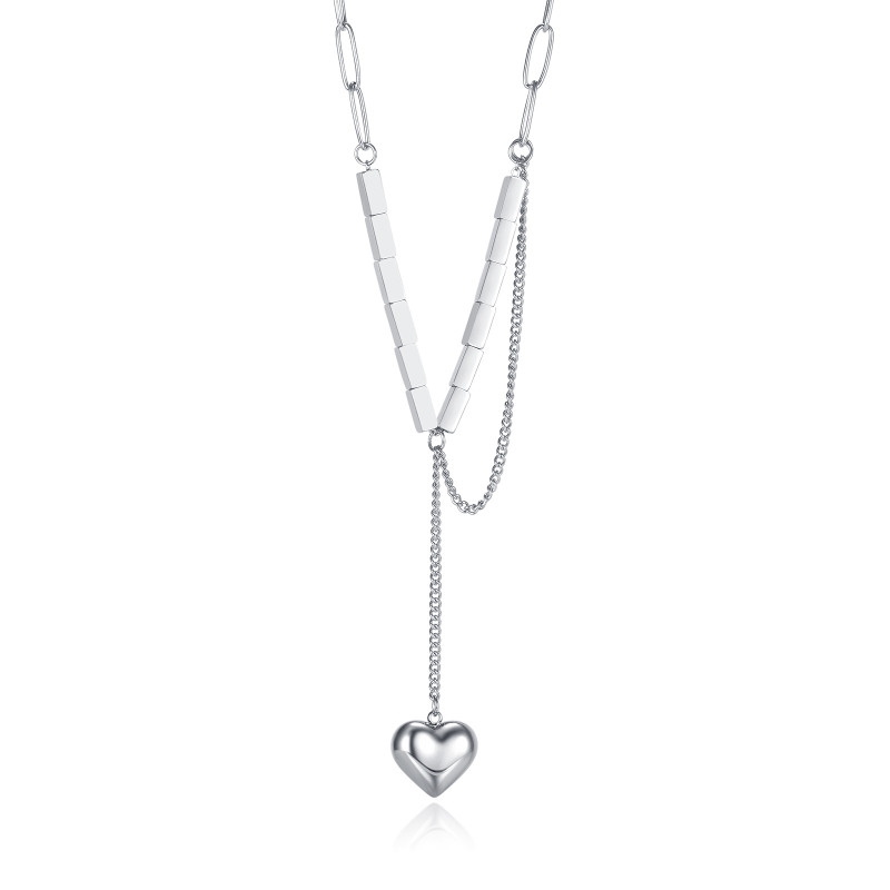 INS Love Necklace Simple Fashion Stainless Steel Female Chain