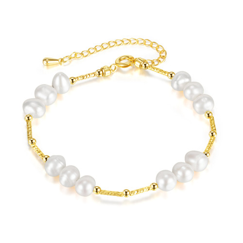 Ornament Ins Niche Temperament Natural Freshwater Pearl Simplicity Small Beads Bracelet for Women