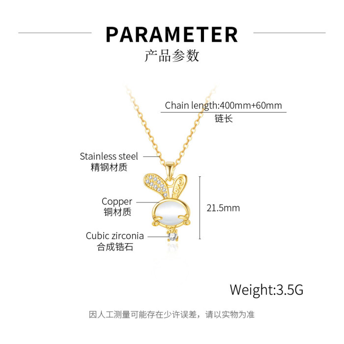 Ornament Wholesale Fashion Luxury Titanium Steel Necklace for Women