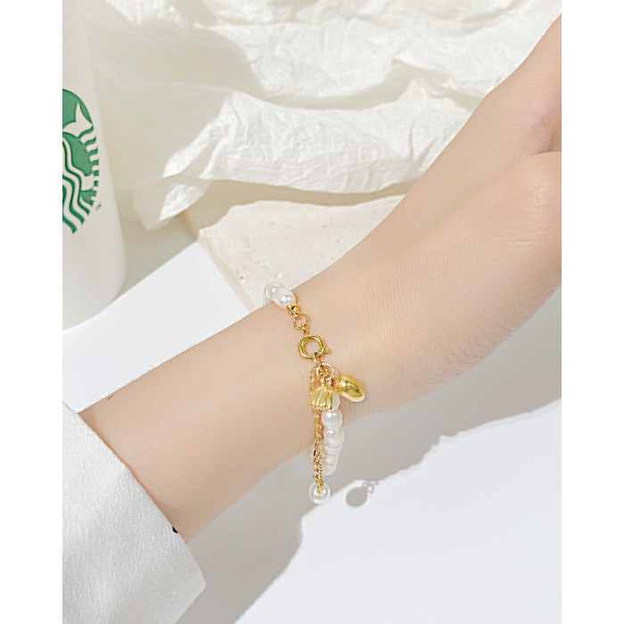 Ornament Ins Style Fashion Design Bracelet Natural Freshwater Pearl Bracelet for Women