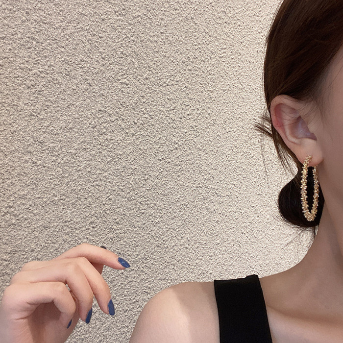 Women's Earrings New Big Circle Earrings for Women Creative Vintage Hoop Earrings Fashion Jewelry