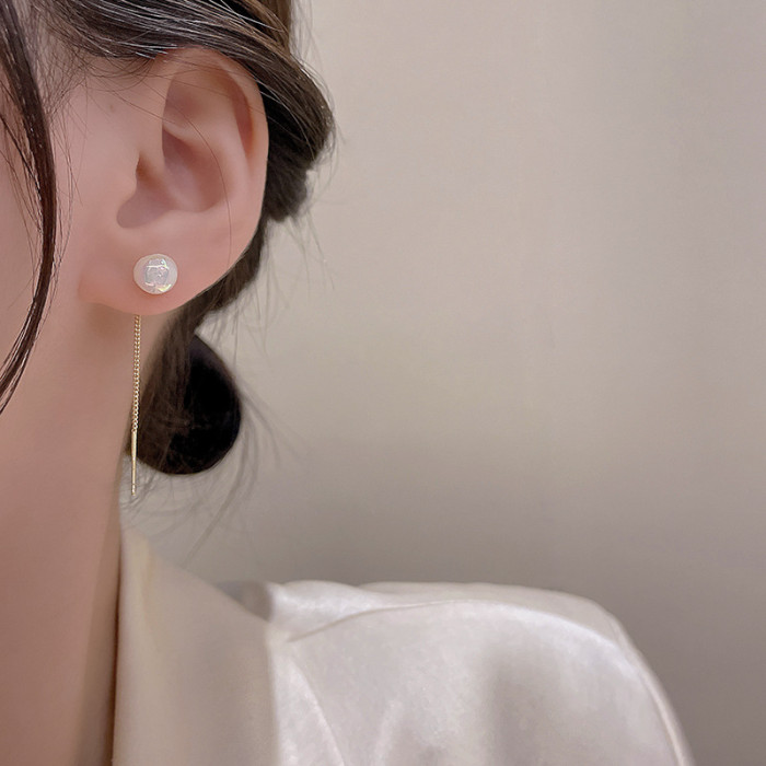 Wholesale Piercing Dangle Ear Line for Women Imitation Pearl Hanging Girls Fashion Jewelry