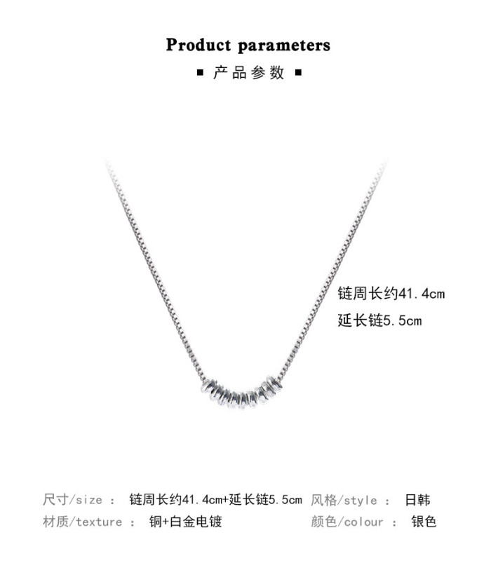 Fashion Stainless Steel For Women Minimalist Chain Pendant Necklaces Jewelry Wholesale Dropshipping