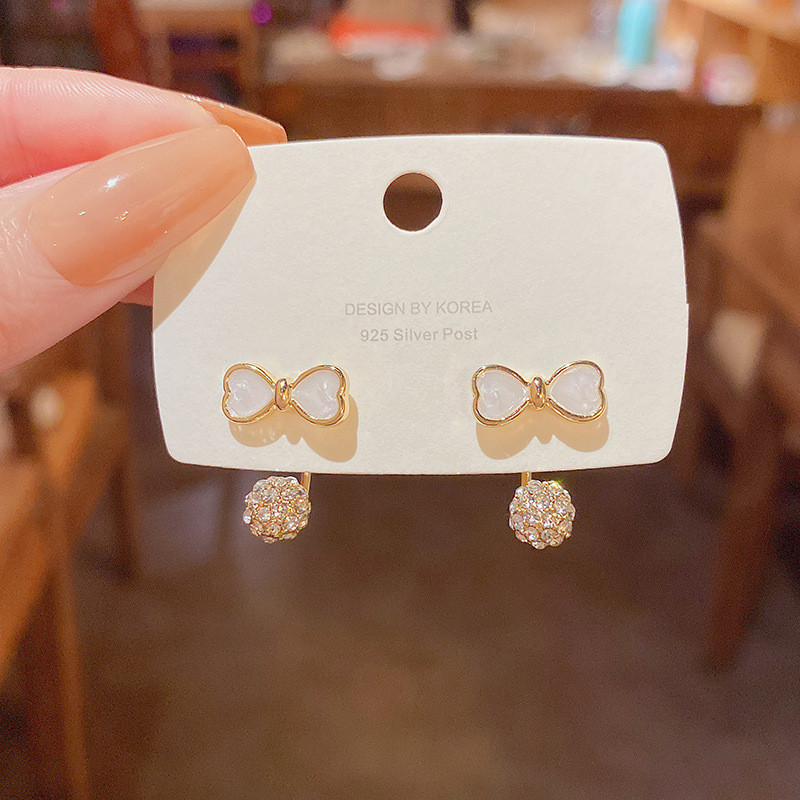 Elegant Design Enamel Butterfly Back Hanging Earrings 2022 New Jewelry Party Luxury Accessories for Women's Girls Gift