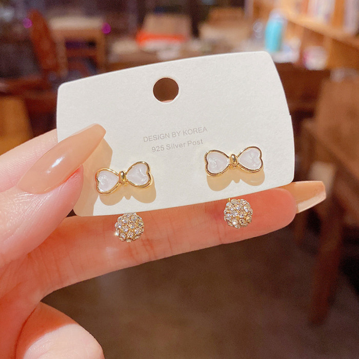 Elegant Design Enamel Butterfly Back Hanging Earrings 2022 New Jewelry Party Luxury Accessories for Women's Girls Gift