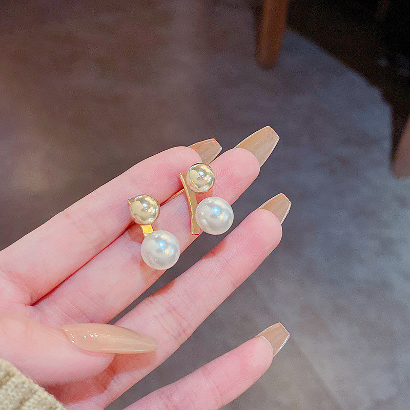 Elegant Rhinestone Pearl Earrings for Women Wedding Jewelry