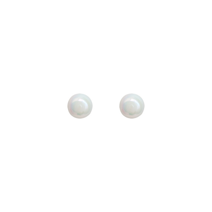 Colorful White Imitation Pearl Stud Earrings For Women Ear Jewelry Round Ball Earring
